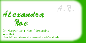 alexandra noe business card